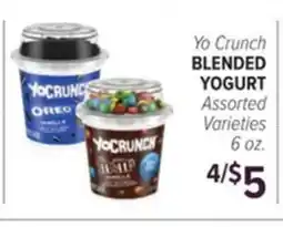 Cermak Fresh Market Yo Crunch BLENDED YOGURT offer