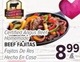 Cermak Fresh Market Certified Angus Beef Homemade BEEF FAJITAS offer