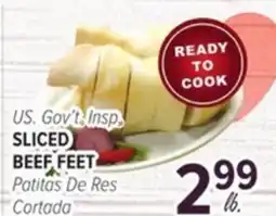 Cermak Fresh Market U.S. Gov't Insp., SLICED BEEF FEET offer