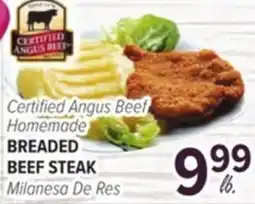 Cermak Fresh Market Certified Angus Beef Homemade BREADED BEEF STEAK offer