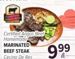 Cermak Fresh Market Certified Angus Beef Homemade MARINATED BEEF STEAK offer
