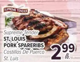 Cermak Fresh Market Supreme Tender ST. LOUIS PORK SPARERIBS offer