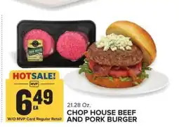Food Lion Chop House Beef and Pork Burger offer