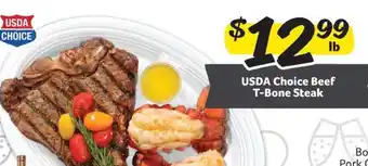 Winn Dixie USDA Choice Beef T-Bone Steak offer