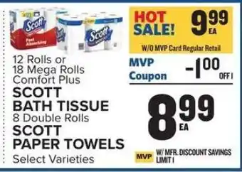 Food Lion Scott Bath Tissue Or Paper Towels offer