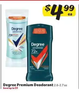 Winn Dixie Degree Premium Deodorant offer