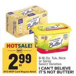 Food Lion I Can't Believe It's Not Butter! offer