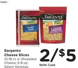 Kroger Sargento Cheese Slices offer