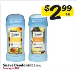Winn Dixie Suave Deodorant offer