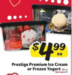 Winn Dixie Prestige Premium Ice Cream or Frozen Yogurt offer
