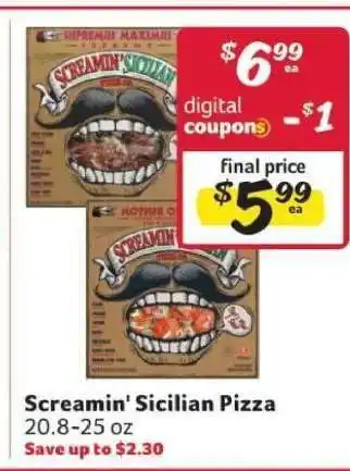 Winn Dixie Screamin' Sicilian Pizza offer