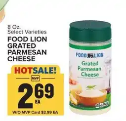 Food Lion FOOD LION GRATED PARMESAN CHEESE offer