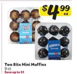 Winn Dixie Two Bite Mini Muffins offer