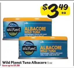 Winn Dixie Wild Planet Tuna Albacore offer