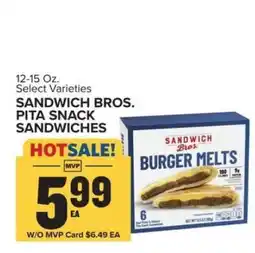 Food Lion Sandwich Bros. Pita Snack Sandwiches offer