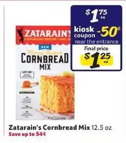 Winn Dixie Zatarain's Cornbread Mix offer