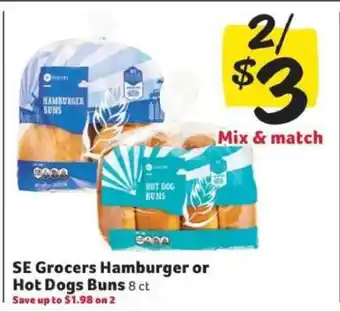 Winn Dixie SE Grocers Hamburger or Hot Dogs Buns offer