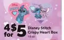 Save a Lot Disney Stitch Crispy Heart Box offer