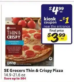 Winn Dixie SE Grocers Thin & Crispy Pizza offer