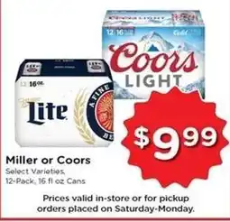 Kroger Miller or Coors offer