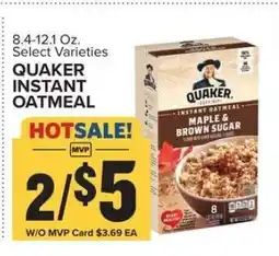 Food Lion Quaker Instant Oatmeal offer