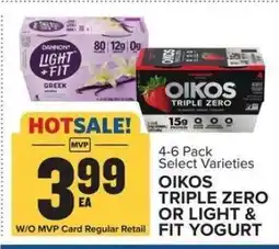 Food Lion OIKOS TRIPLE ZERO OR LIGHT & FIT YOGURT offer