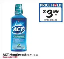 Winn Dixie Act Mouthwash offer