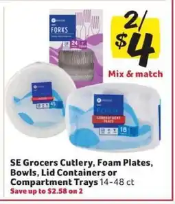 Winn Dixie SE Grocers Cutlery, Foam Plates, Bowls, Lid Containers or Compartment Trays offer