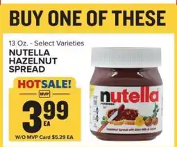 Food Lion Nutella Hazelnut Spread offer