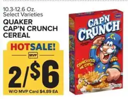 Food Lion Quaker Cap'n Crunch Cereal offer