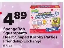 Save a Lot SpongeBob Squarepants Heart-Shaped Krabby Patties Friendship Exchange offer