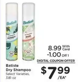 Kroger Batiste Dry Shampoo offer