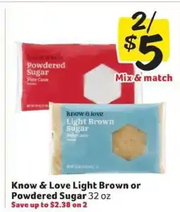 Winn Dixie Know & Love Light Brown or Powdered Sugar offer