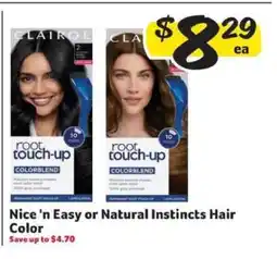 Winn Dixie Nice 'n Easy or Natural Instincts Hair Color offer
