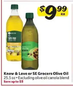 Winn Dixie Know & Love or SE Grocers Olive Oil offer