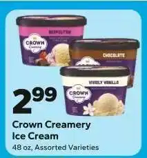 Save a Lot Crown Creamery Ice Cream offer