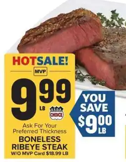 Food Lion Boneless Ribeye Steak offer
