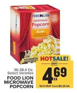 Food Lion FOOD LION MICROWAVE POPCORN offer