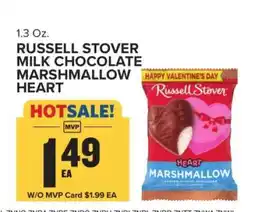 Food Lion Russell Stover Milk Chocolate Marshmallow Heart offer