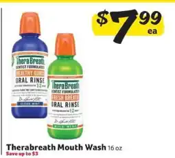 Winn Dixie Therabreath Mouth Wash offer