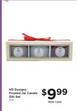 Kroger HD Designs Frosted Jar Candle Gift Set offer