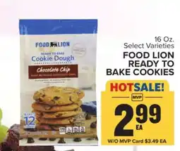Food Lion FOOD LION READY TO BAKE COOKIES offer