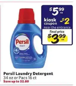Winn Dixie Persil Laundry Detergent offer