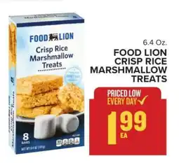 Food Lion FOOD LION CRISP RICE MARSHMALLOW TREATS offer