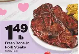 Save a Lot Fresh Bone-In Pork Steaks offer
