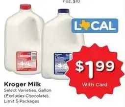 Kroger Kroger Milk offer