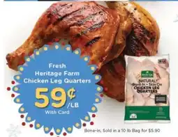 Kroger Fresh Heritage Farm Chicken Leg Quarters offer
