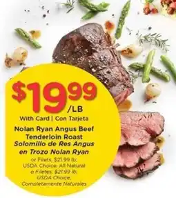 Kroger Nolan Ryan Angus Beef Tenderloin Roast offer