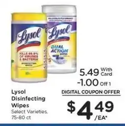 Kroger Lysol Disinfecting Wipes offer
