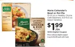 Kroger Marie Callender's Bowl or Pot Pie offer